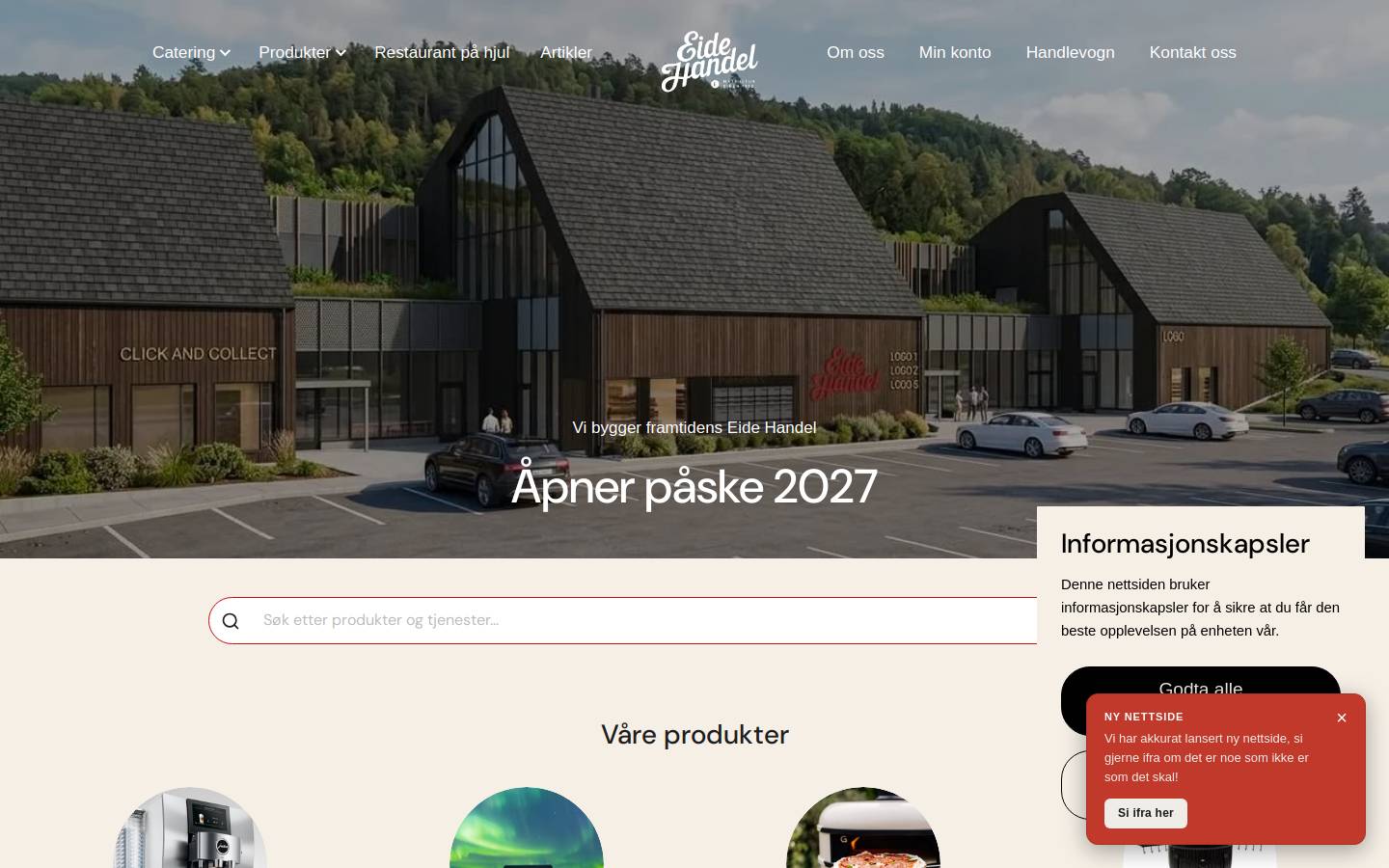 eidehandel.no homepage screenshot