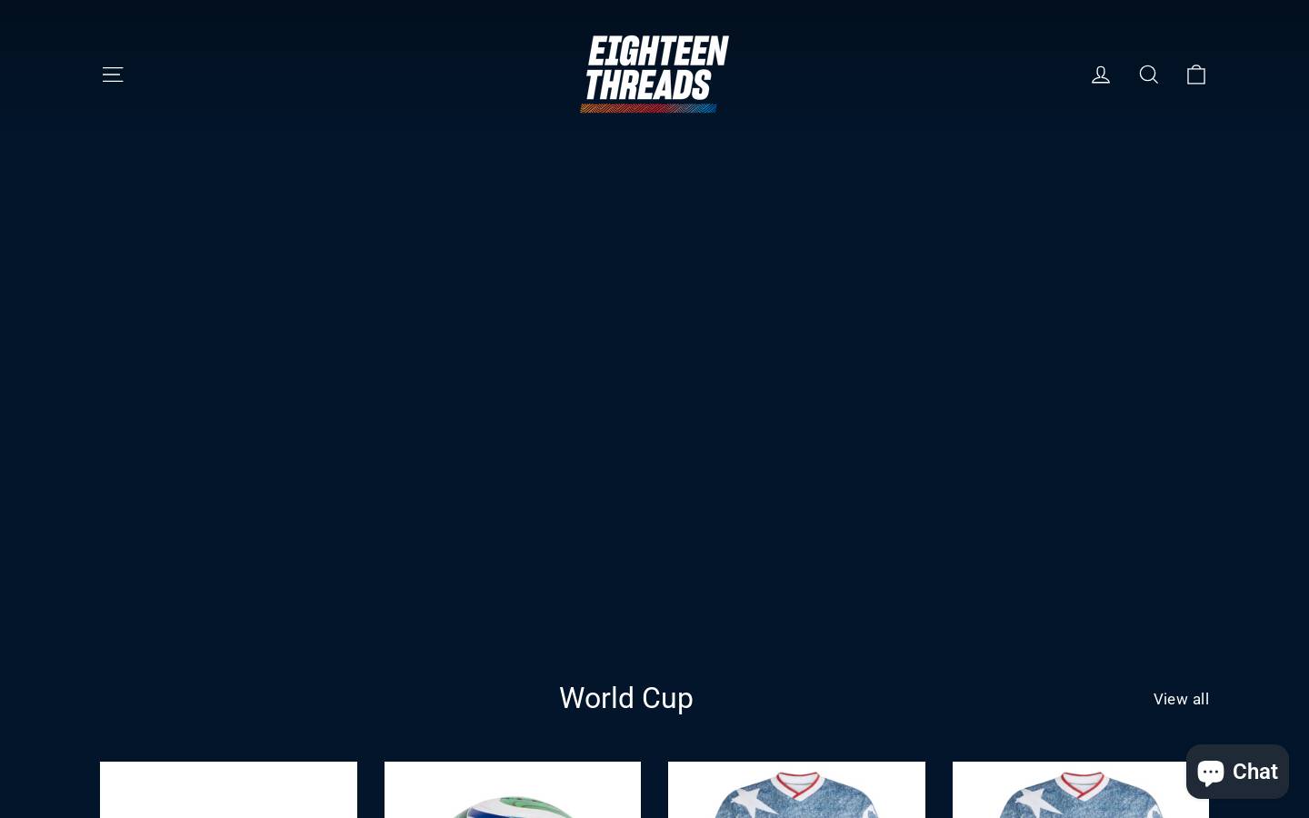 eighteenthreads.com homepage screenshot