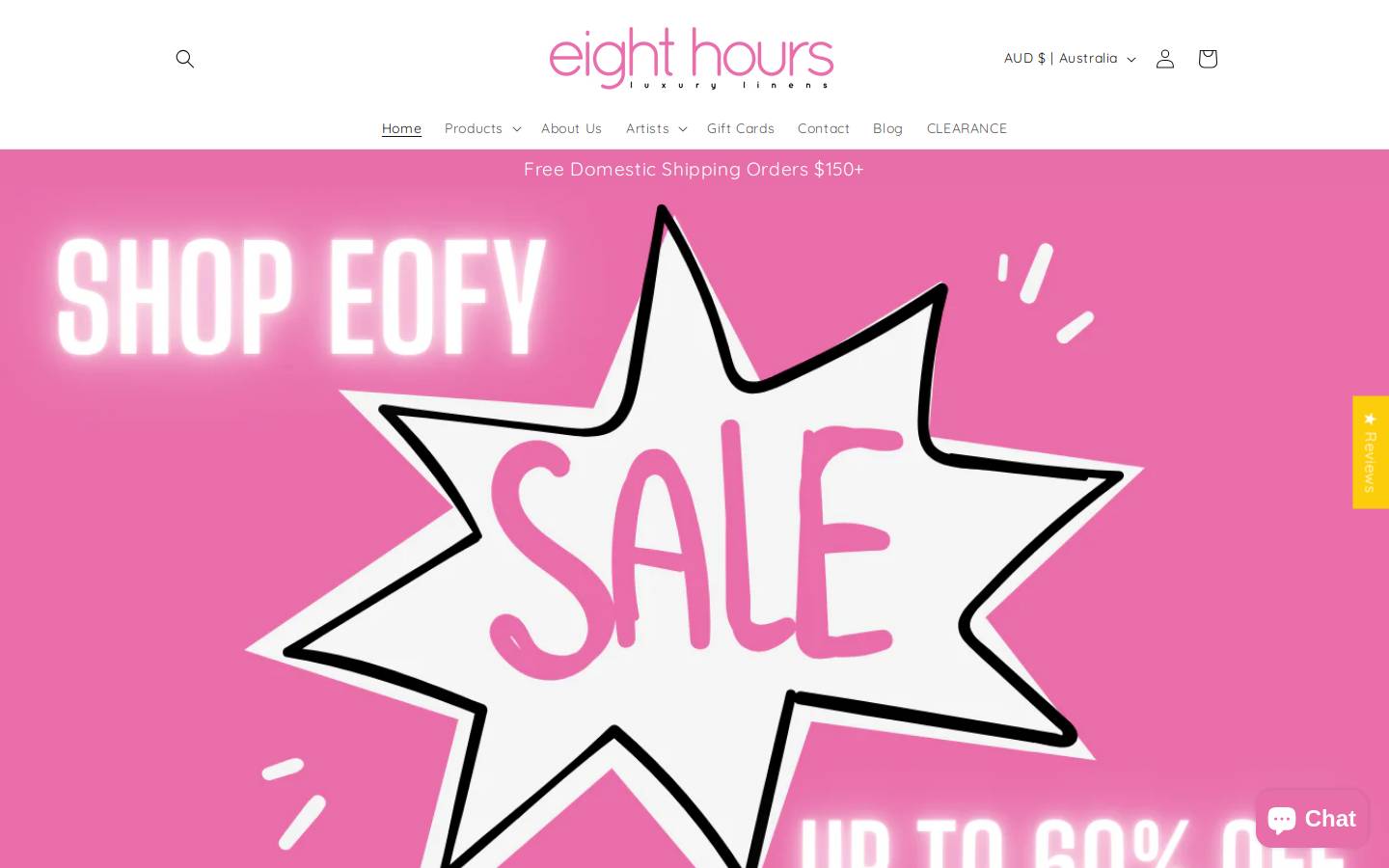 Eighthours homepage screenshot