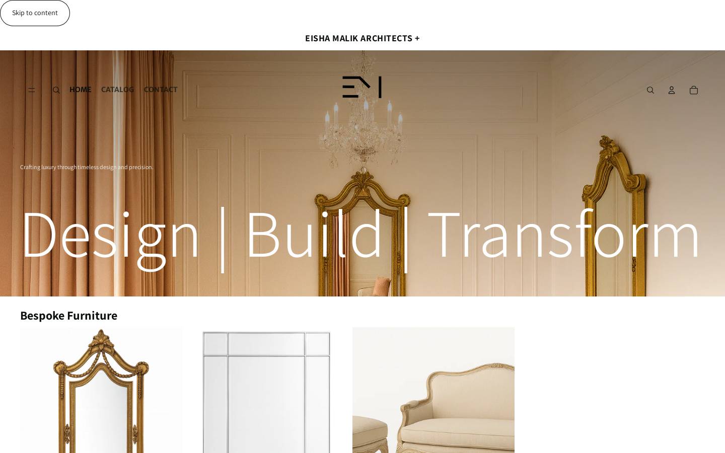 eishamalik.com homepage screenshot