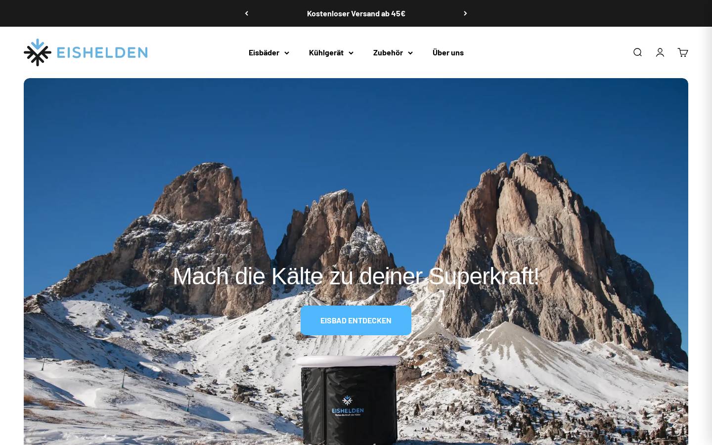 eishelden.de homepage screenshot
