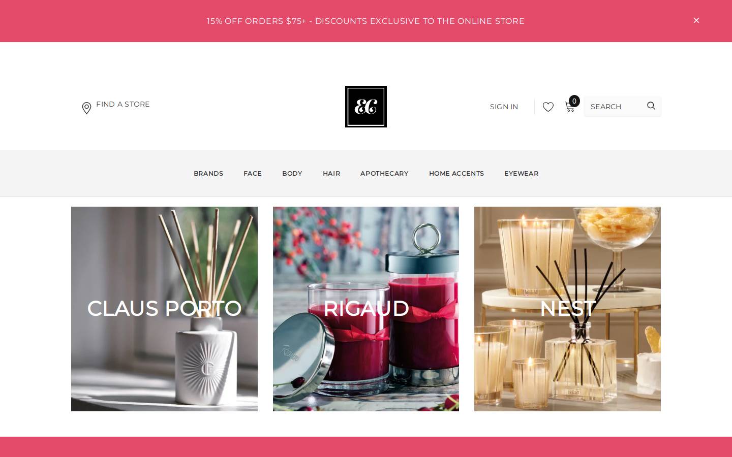 Eislerchemist homepage screenshot