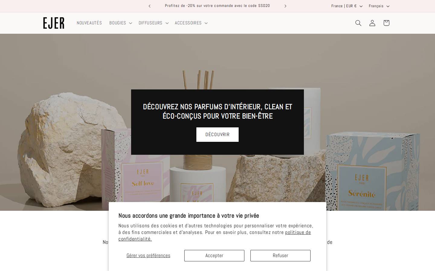 ejerparis.com homepage screenshot