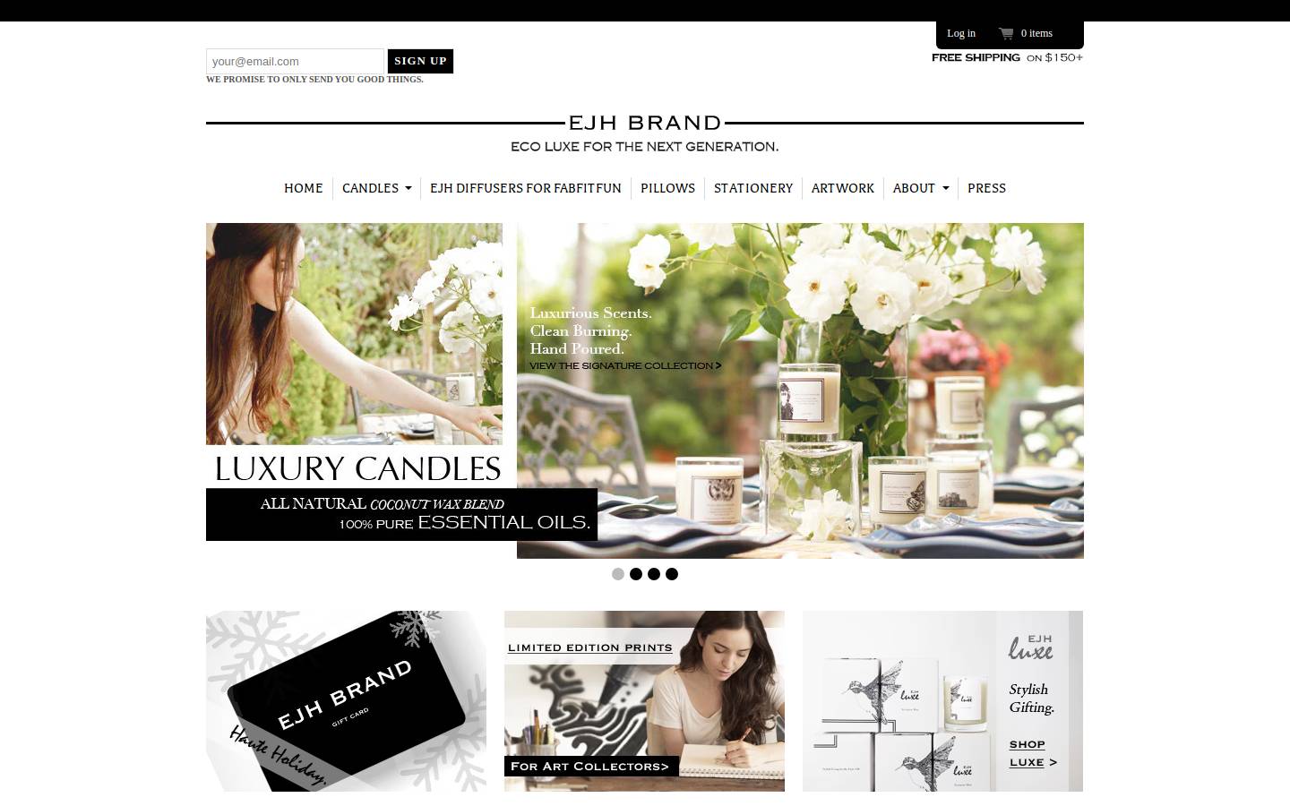 ejhbrand.com homepage screenshot