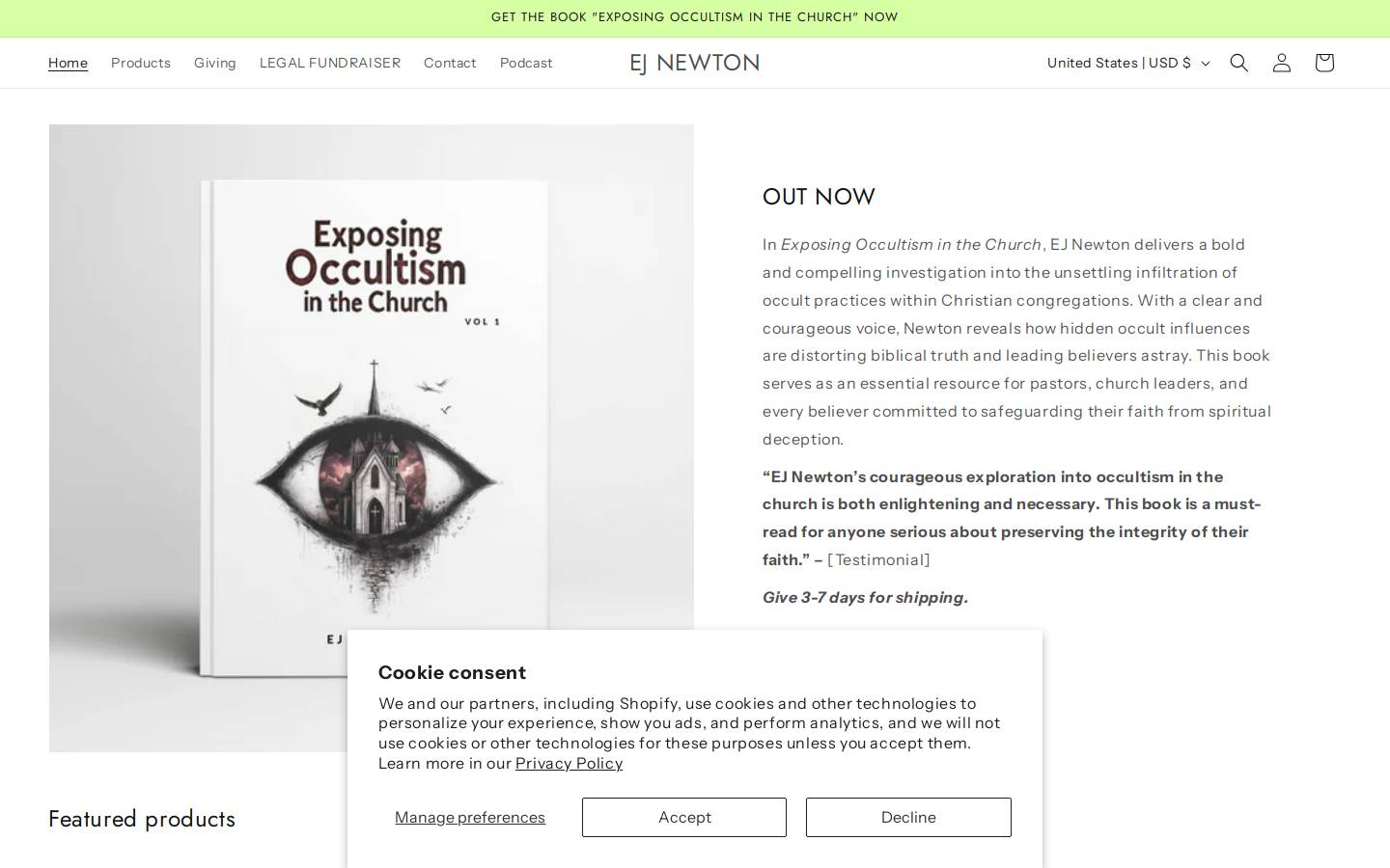ejnewton.com homepage screenshot