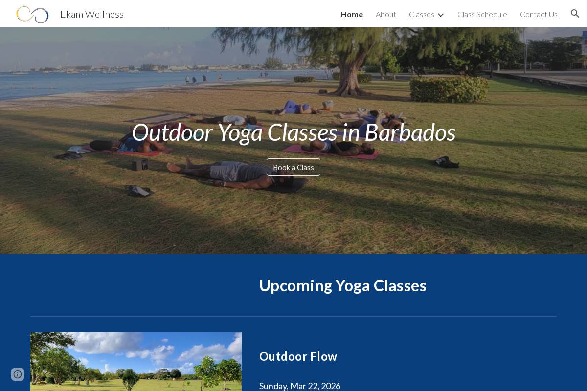 ekamwellness.com homepage screenshot