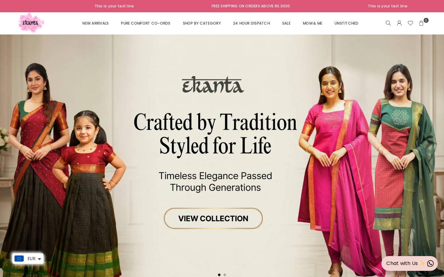 ekantastudio.com homepage screenshot