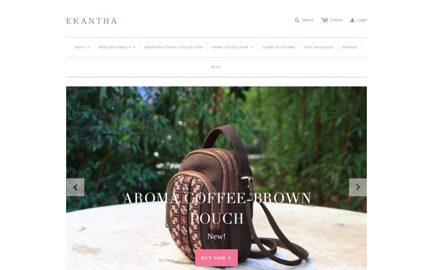 ekantha.com homepage screenshot