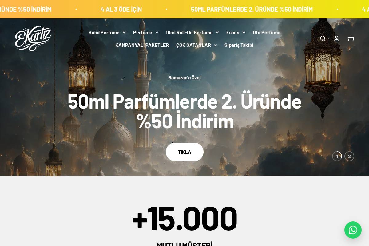 Ekartiz ® | Official Online Store homepage screenshot