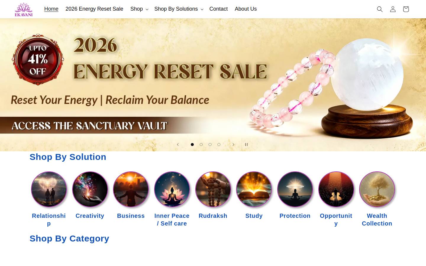 ekavani.com homepage screenshot