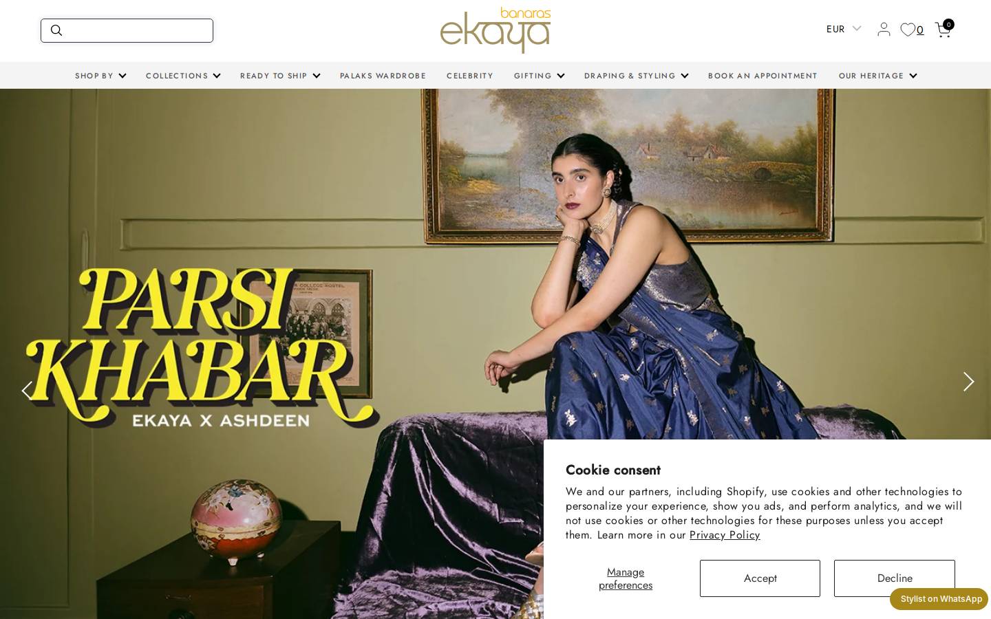 ekaya.in homepage screenshot