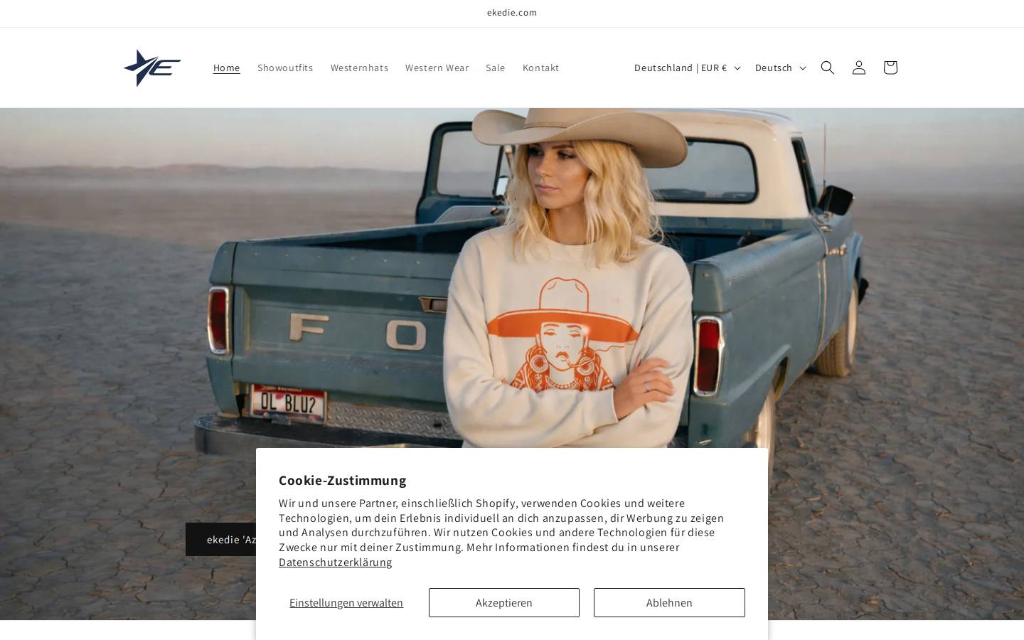 ekedie.com homepage screenshot