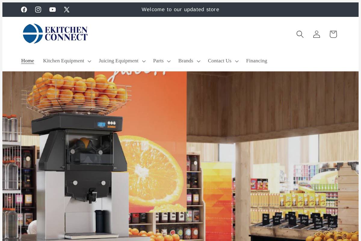 ekitchenconnect.com homepage screenshot