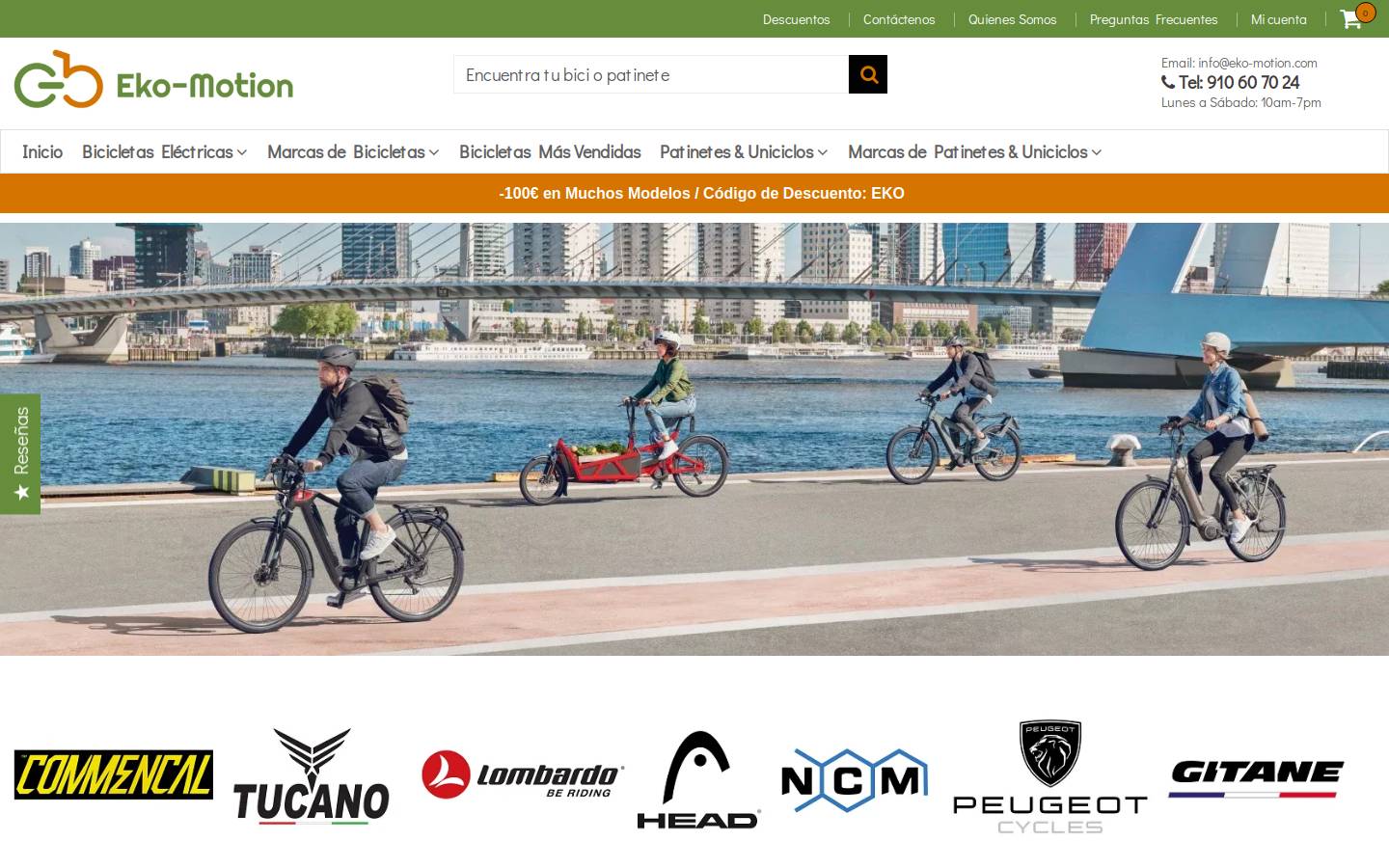 Eko-Motion homepage screenshot