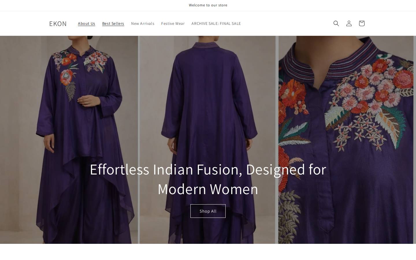 ekon.in homepage screenshot