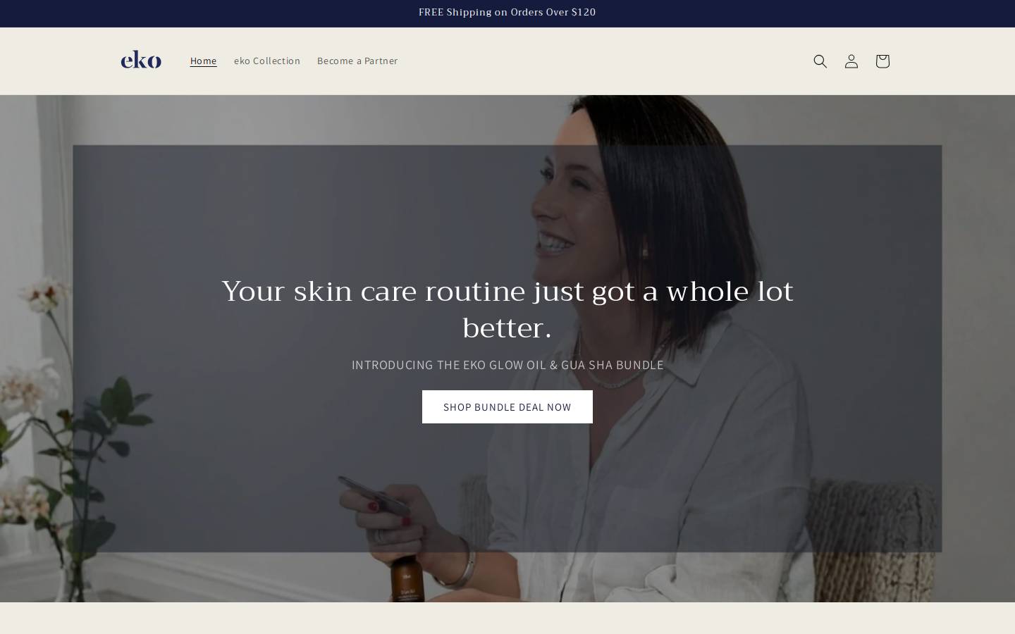 ekospa.com.au homepage screenshot