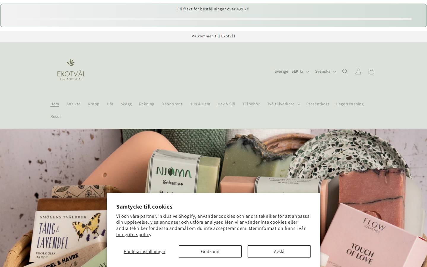 ekotval.se homepage screenshot