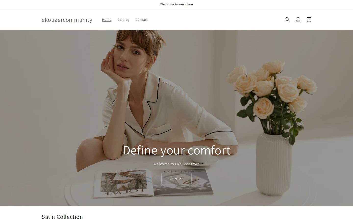 Ekouaer homepage screenshot