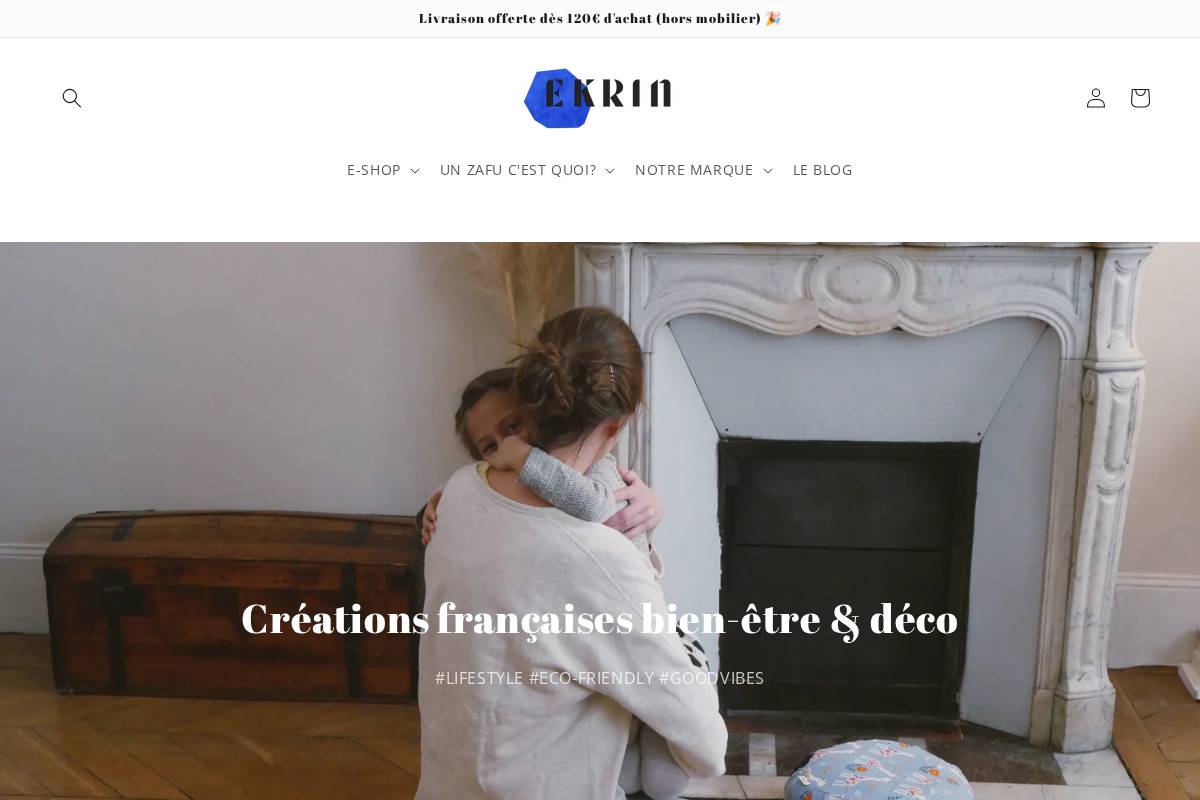 ekrin-atelier.com homepage screenshot