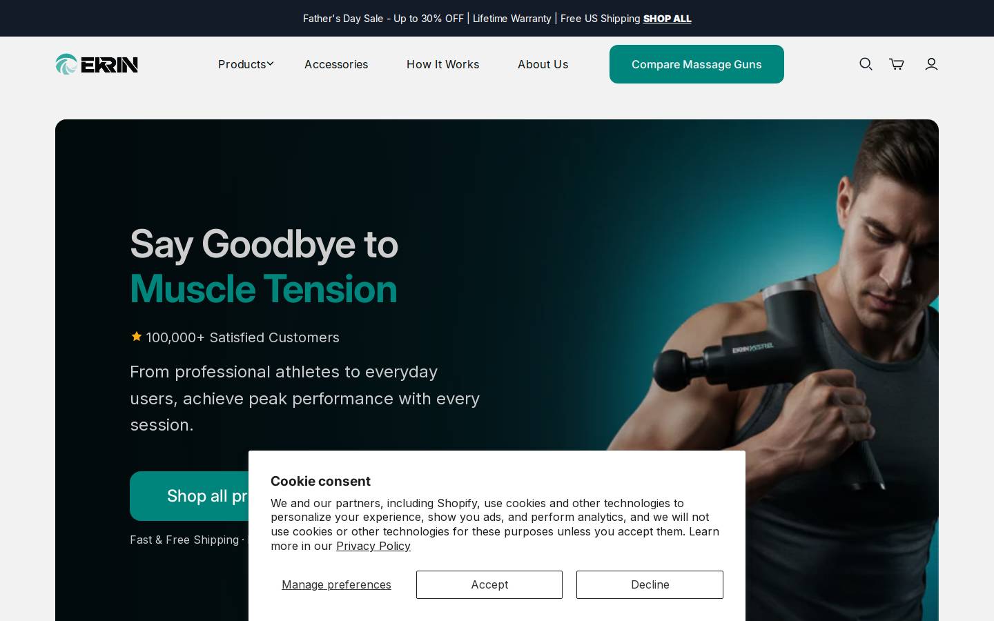 Ekrin homepage screenshot