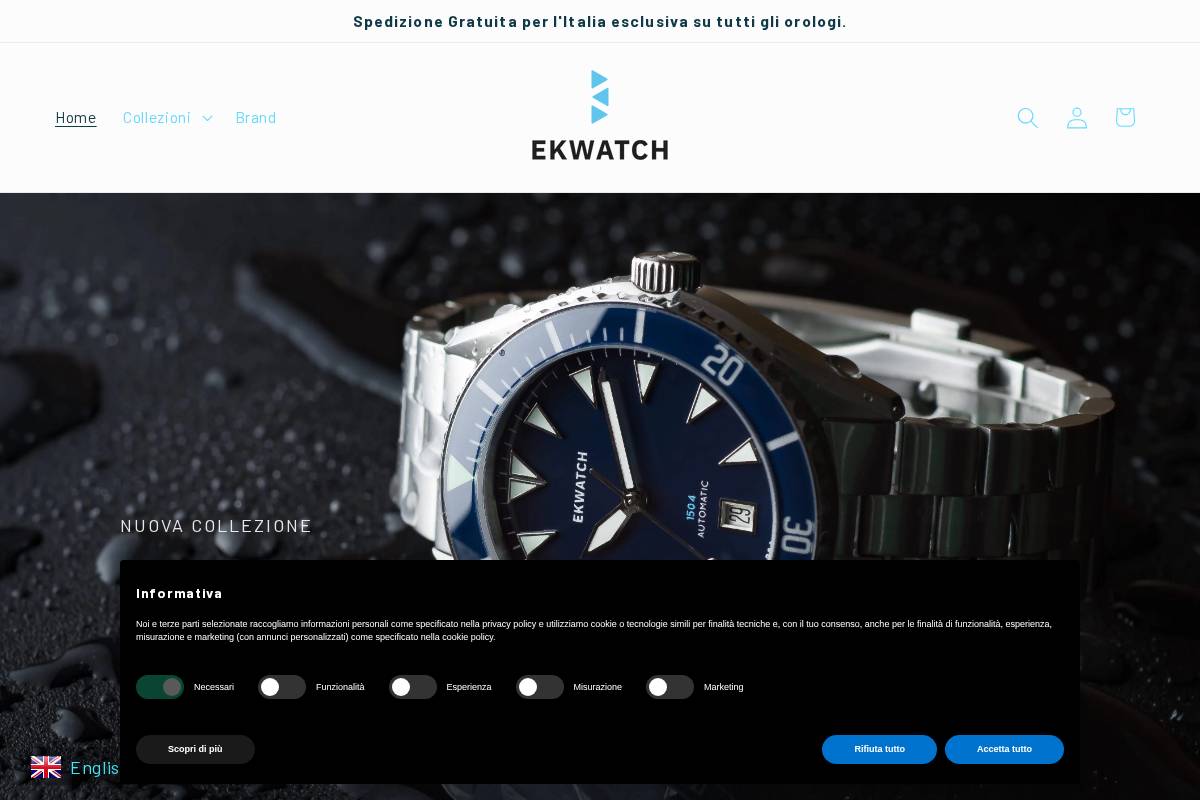 Ekwatch homepage screenshot