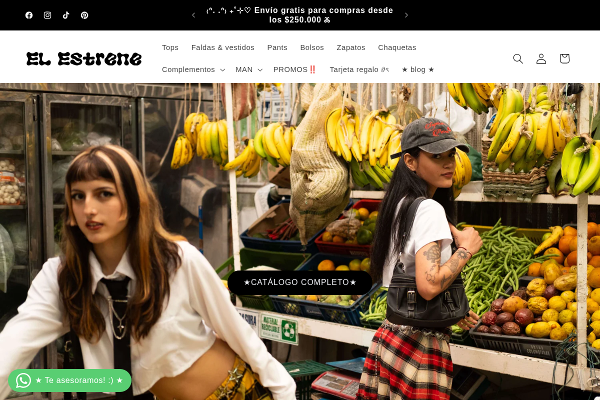 EL ESTRENE SAS homepage screenshot