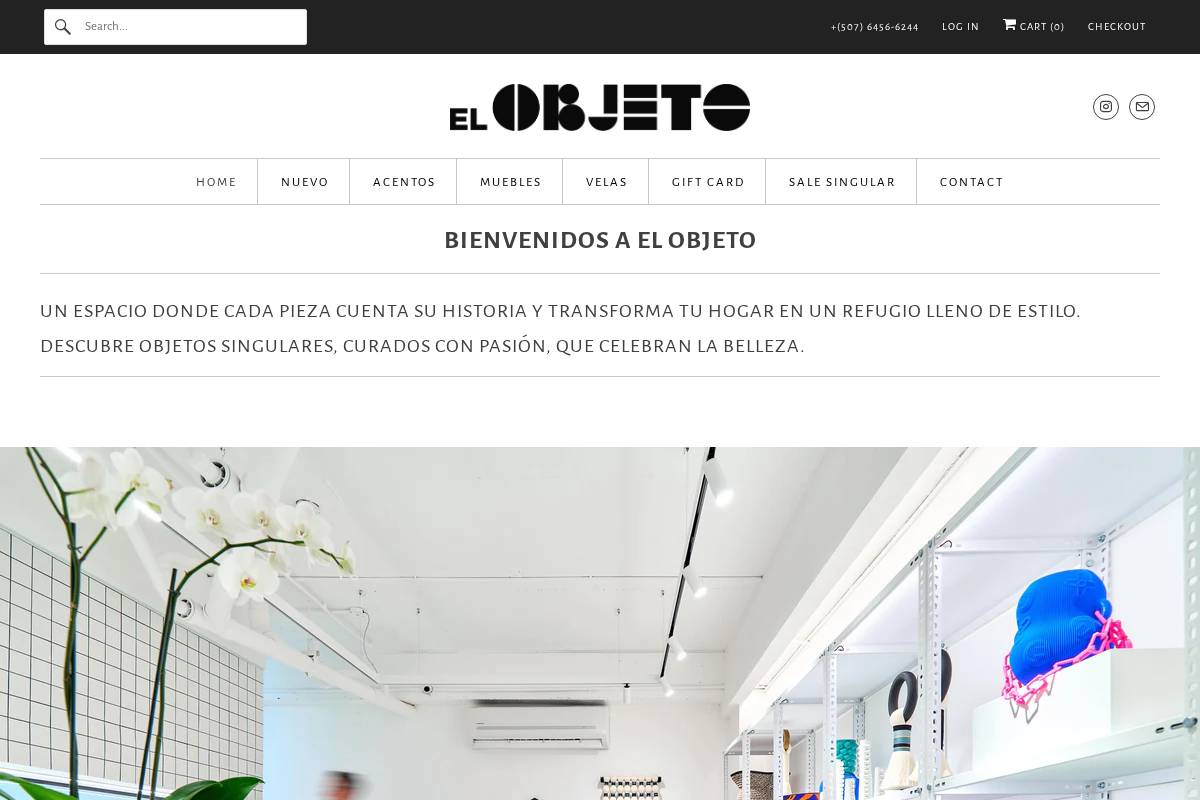 el-objeto.com homepage screenshot