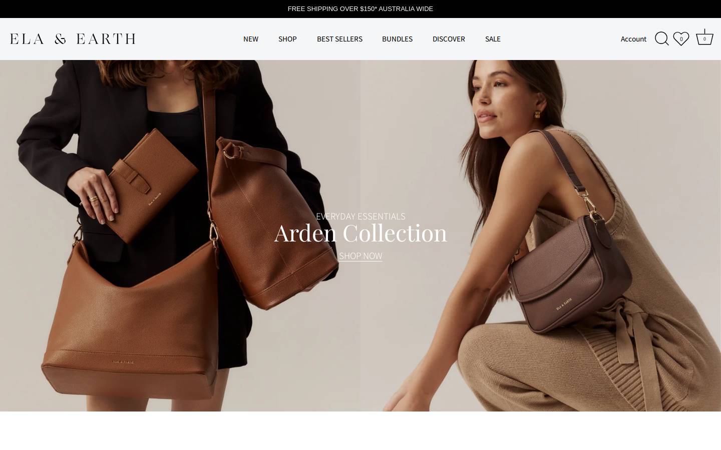 Elaandearth homepage screenshot