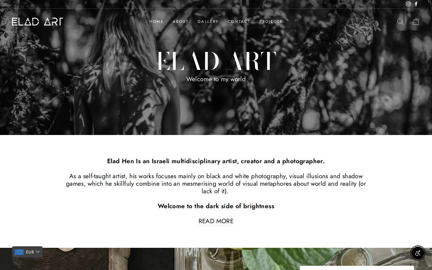 eladart.com homepage screenshot