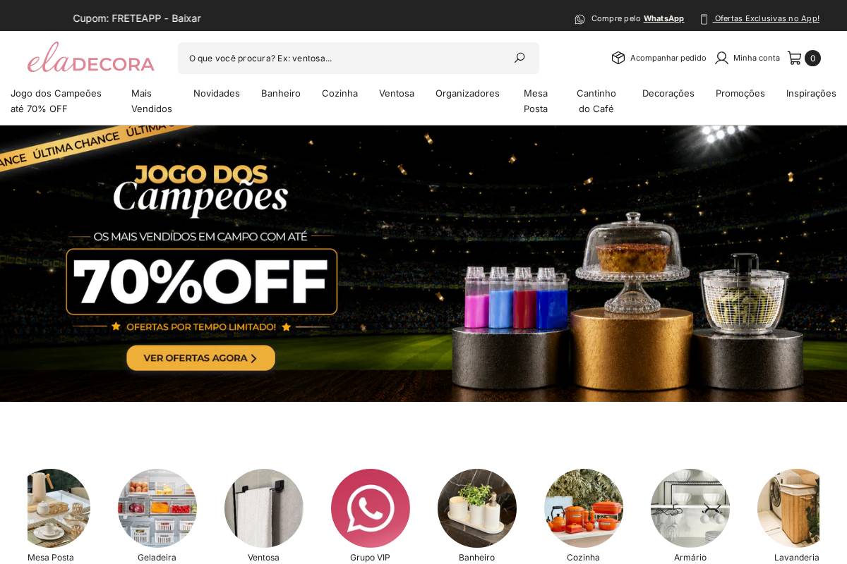 eladecora.com.br homepage screenshot