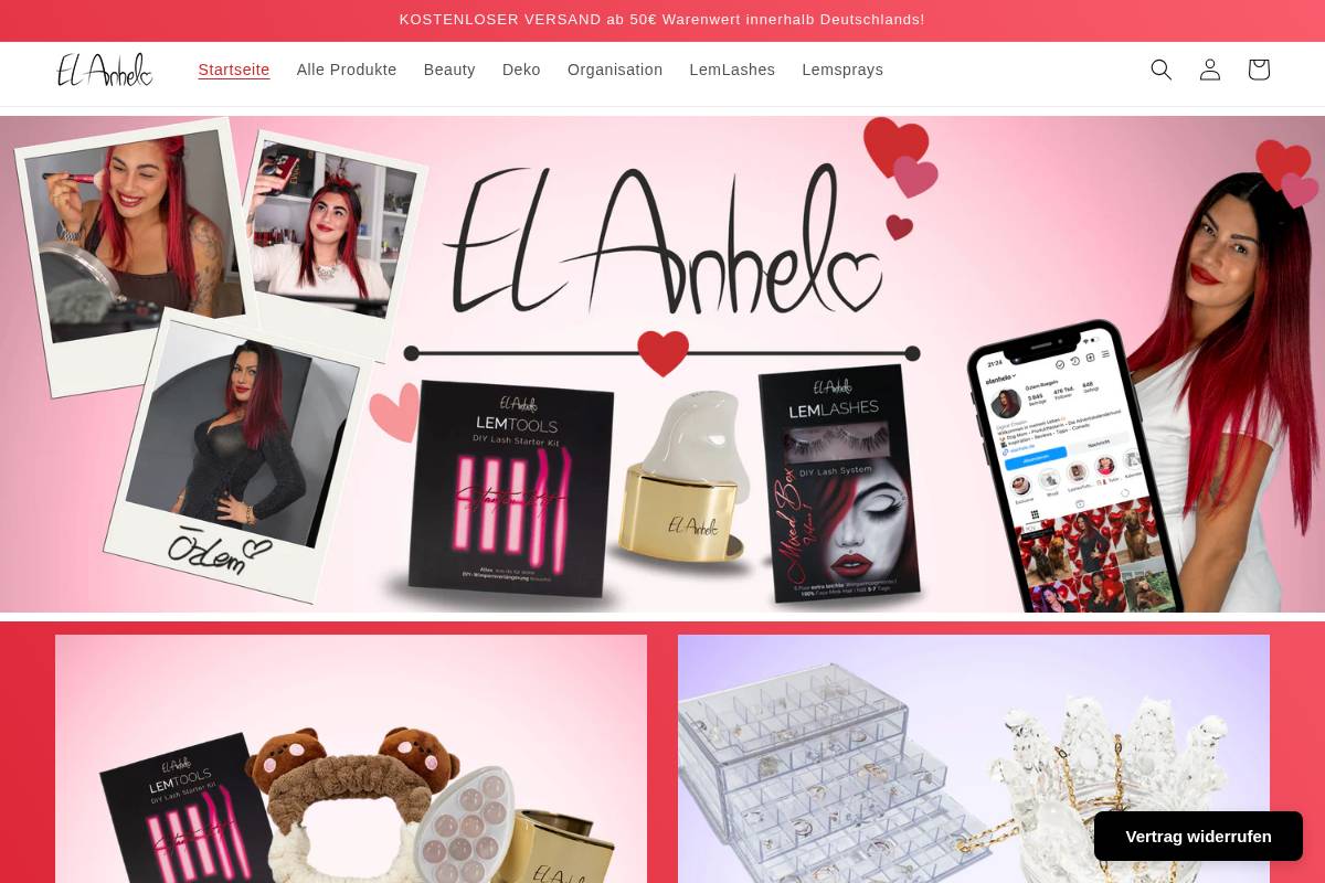 elanhelo.de homepage screenshot