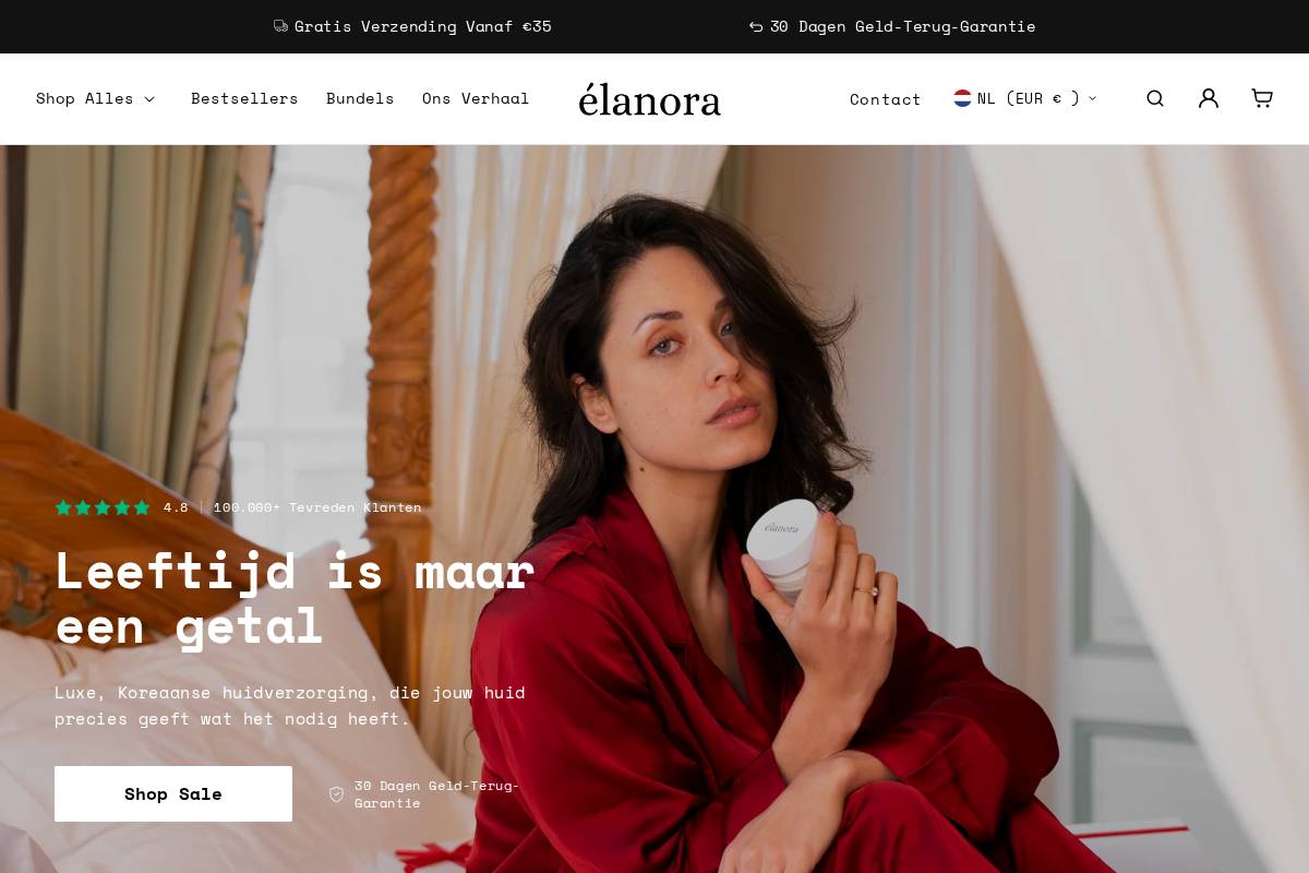 élanora homepage screenshot