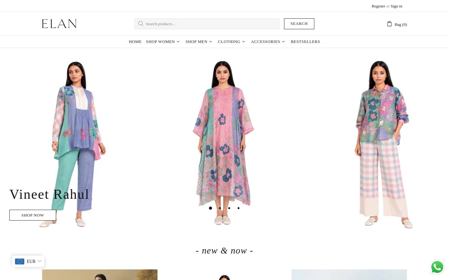 elanstore.in homepage screenshot