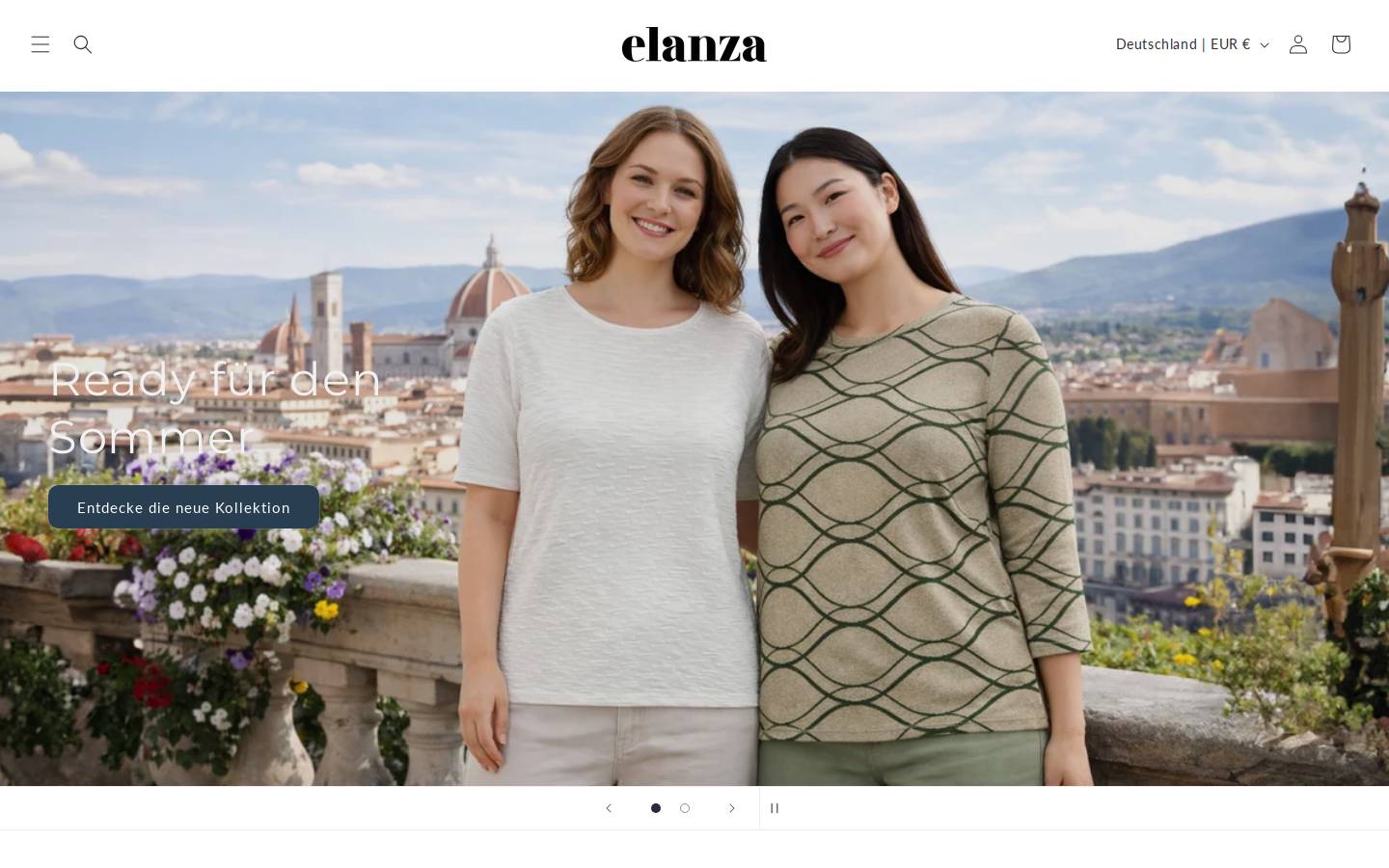 elanza.eu homepage screenshot