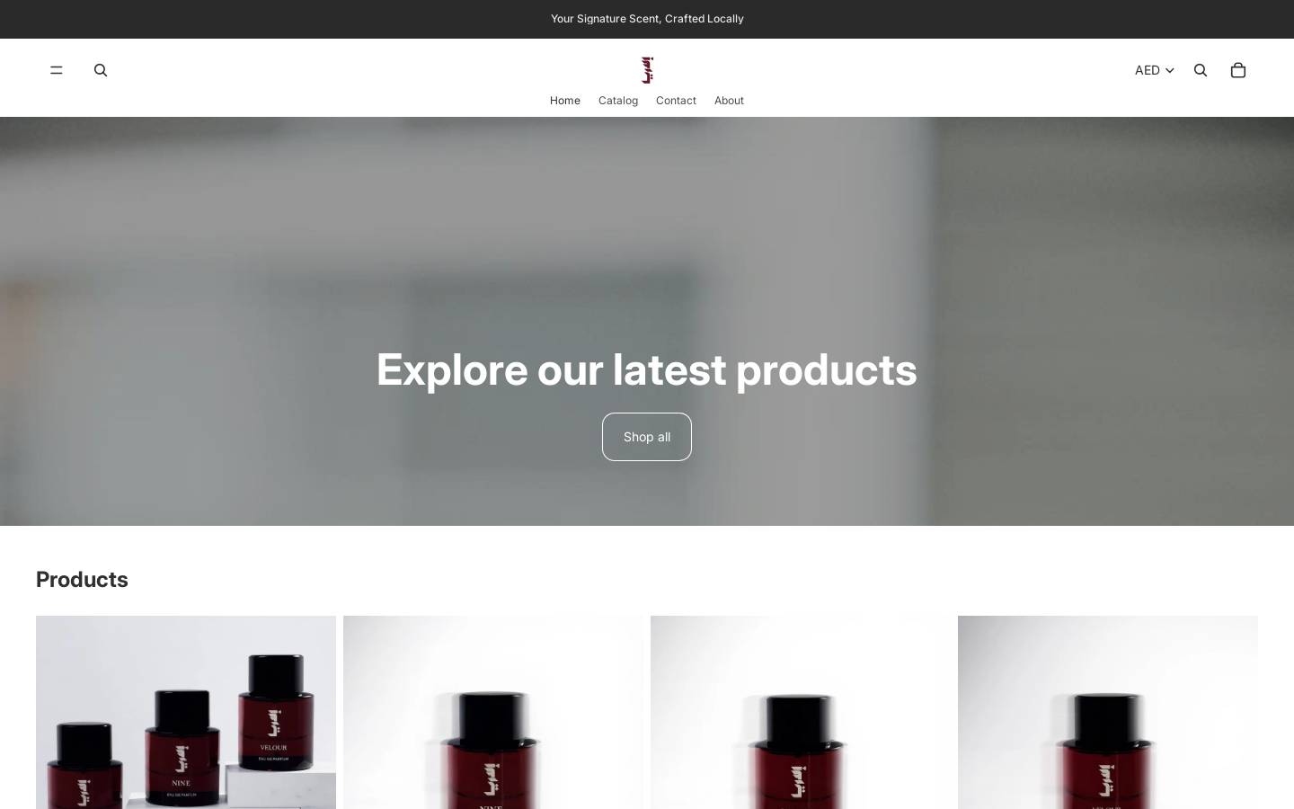elaria-ae.com homepage screenshot
