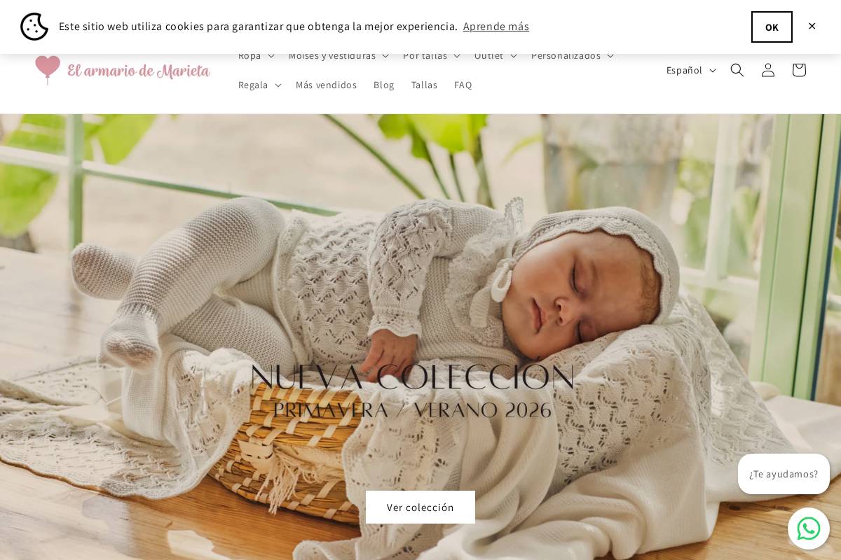 El armario de Marieta homepage screenshot