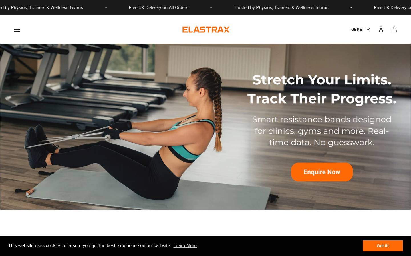elastrax.com homepage screenshot