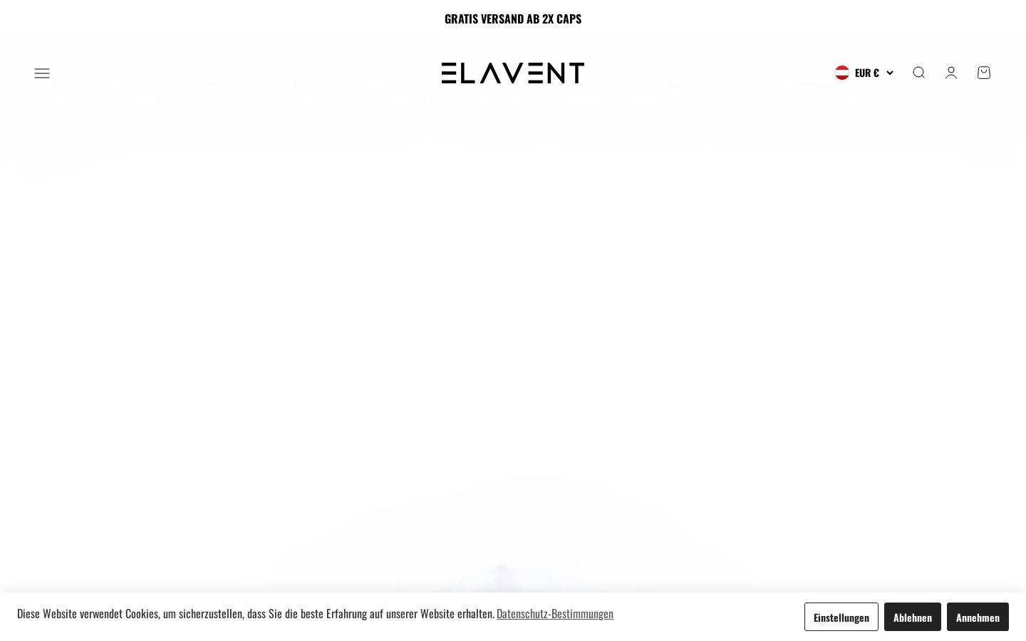 Elavent homepage screenshot