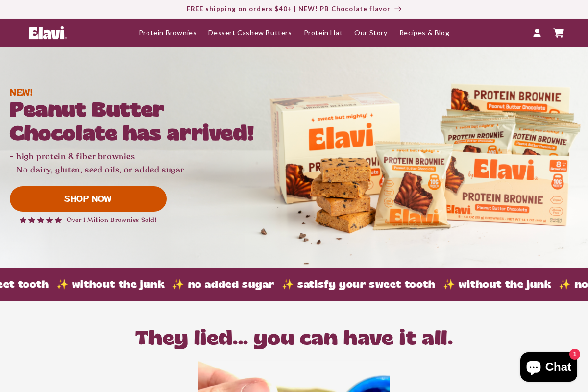Elavi homepage screenshot