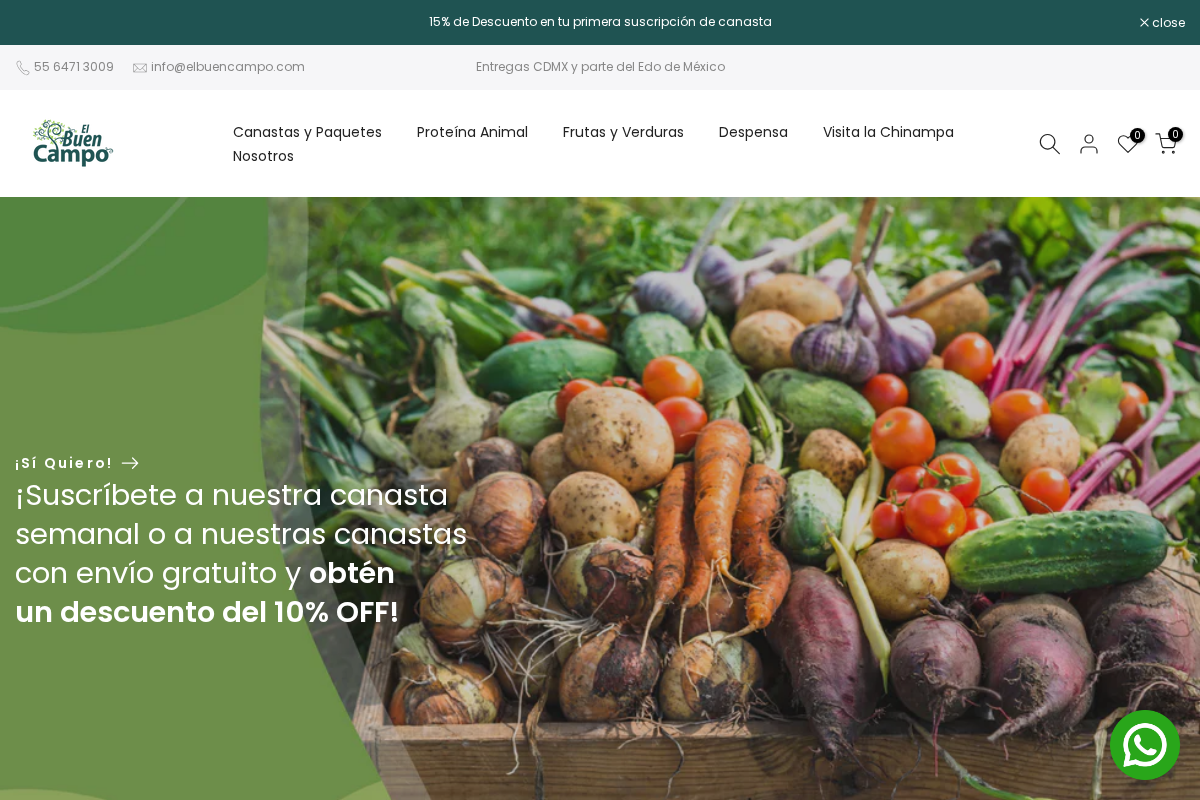 El Buen Campo homepage screenshot