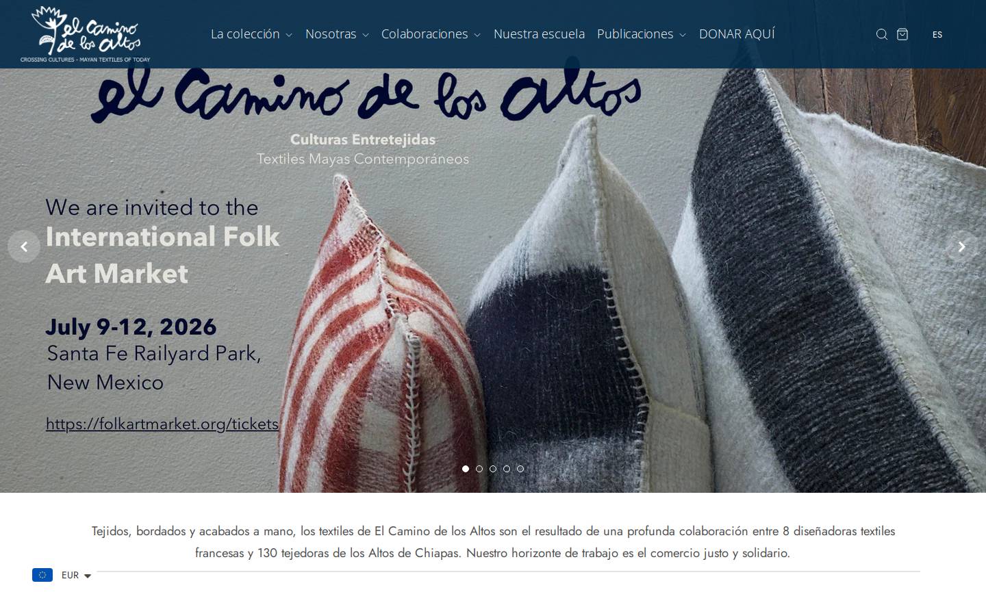 elcaminodelosaltos.com homepage screenshot