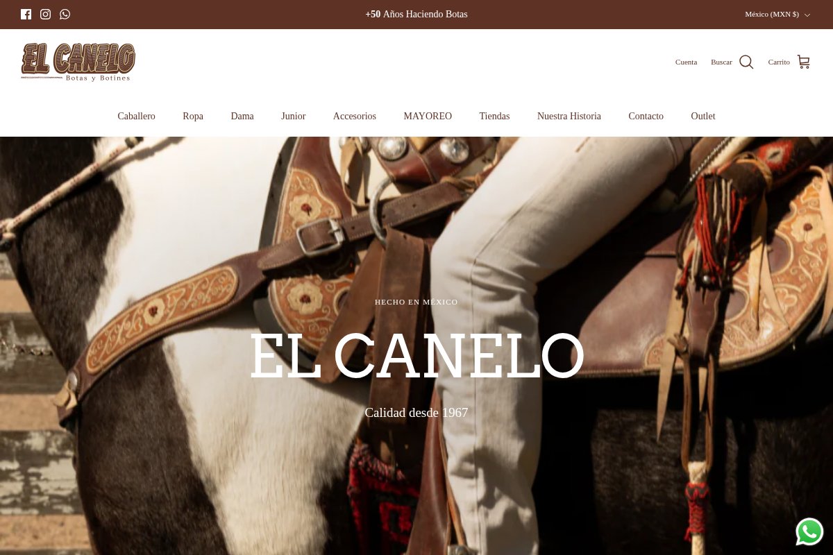 elcanelo.com homepage screenshot
