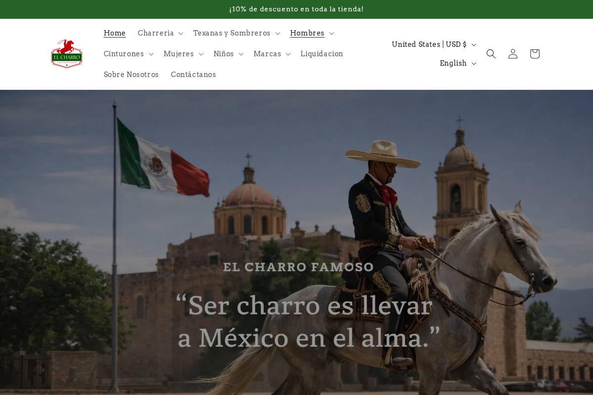 elcharrofamoso.com homepage screenshot