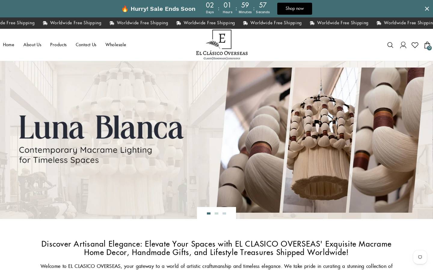 elclasicooverseas.com homepage screenshot