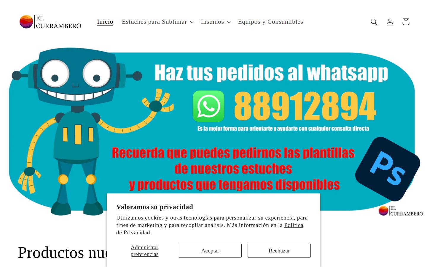 elcurrambero.com homepage screenshot