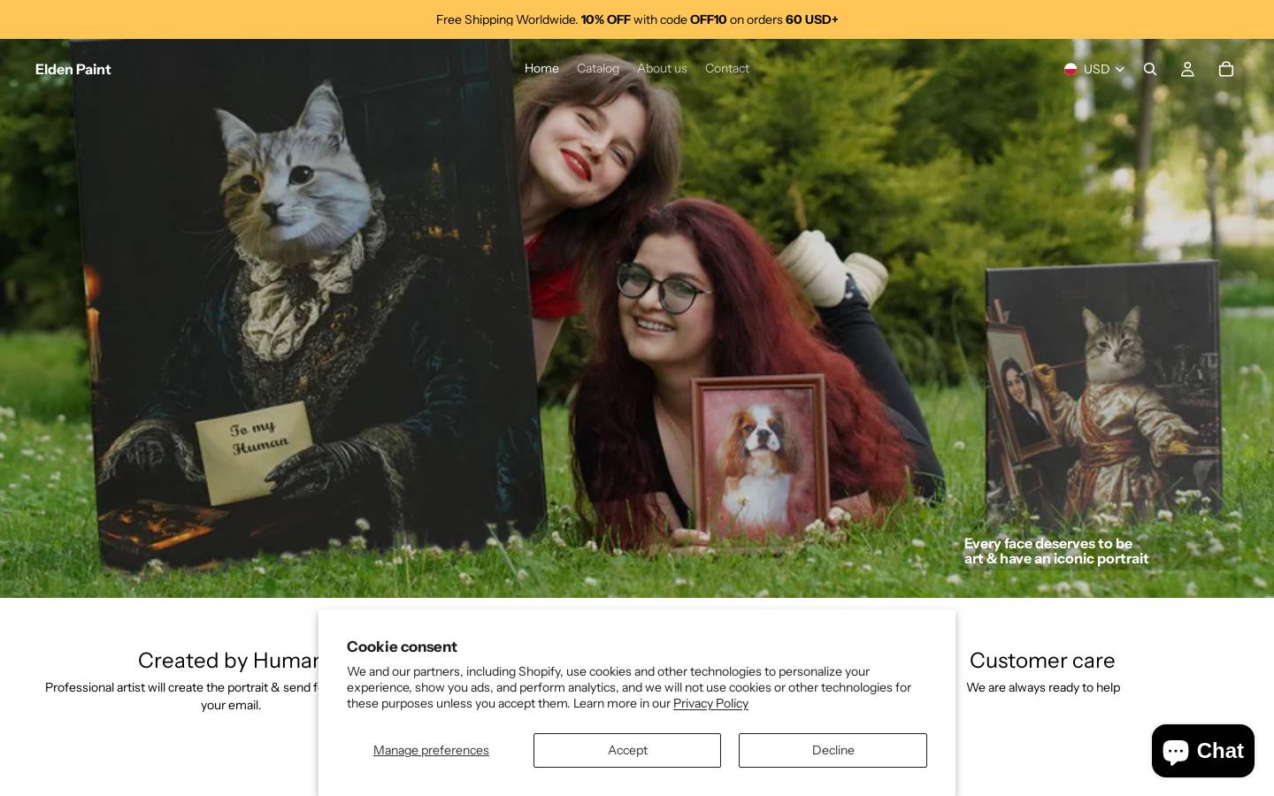 eldenpaint.com homepage screenshot