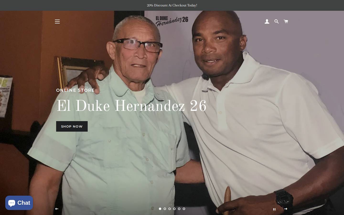 elduquehernandezcigar.com homepage screenshot