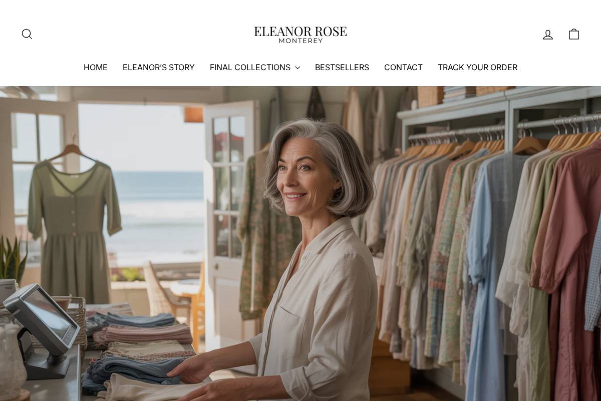 Eleanor Rose Monterey homepage screenshot