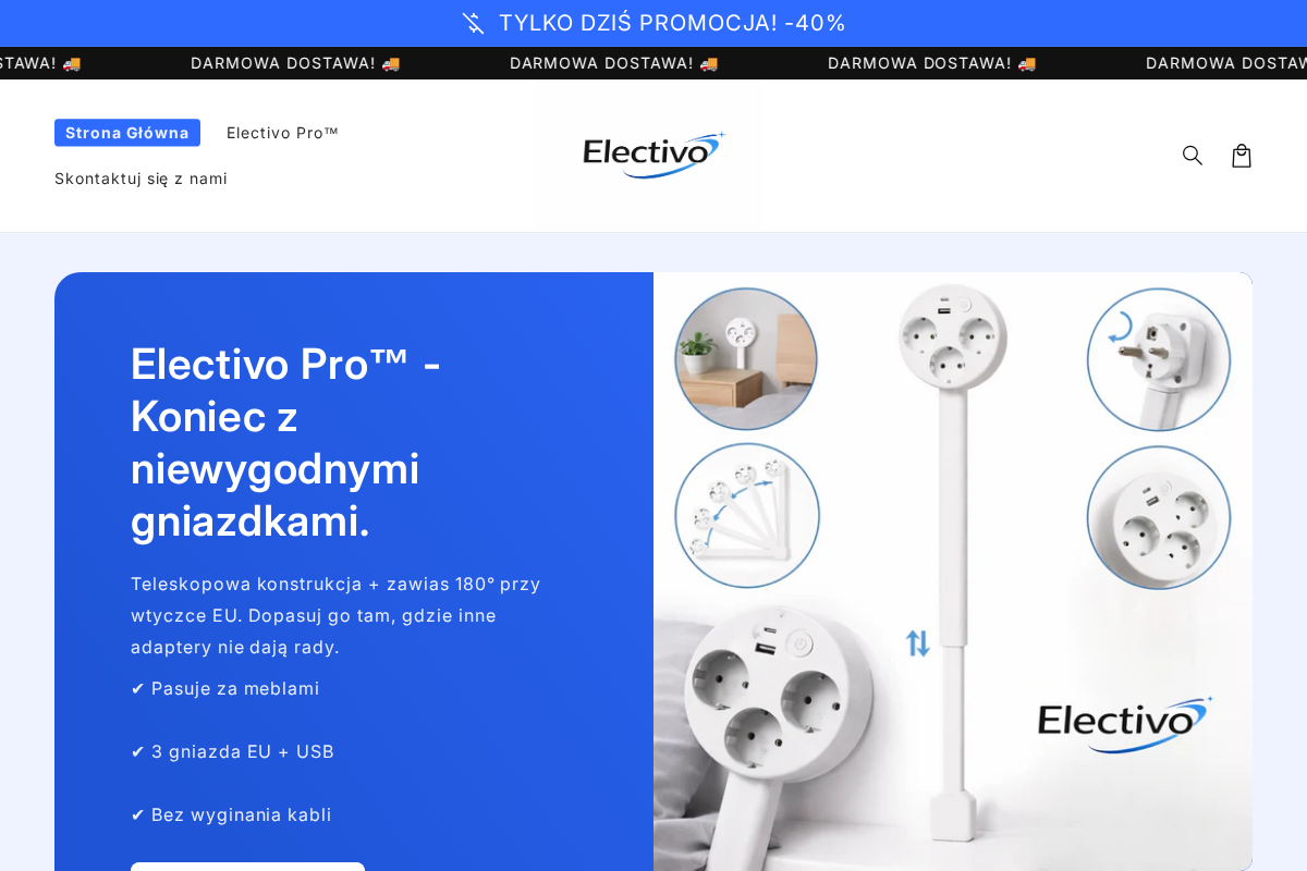 Electivo homepage screenshot