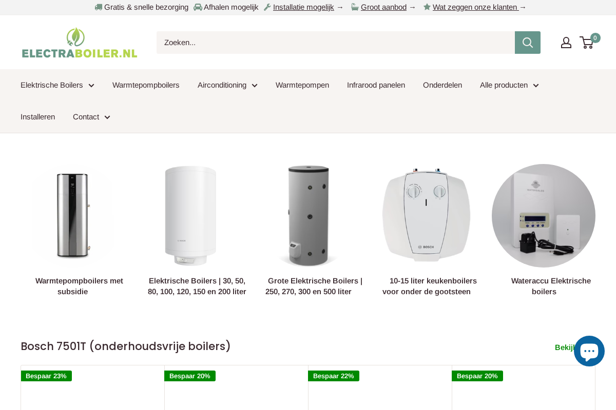 Electraboiler homepage screenshot